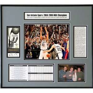     Tim Duncan   2005 NBA Champions Ticket Frame