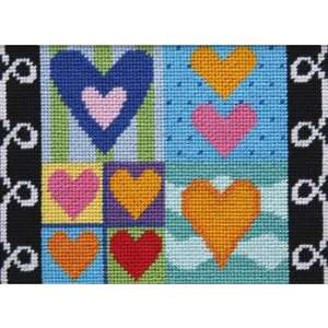  Hearts & Loops   Needlepoint Kit Arts, Crafts & Sewing
