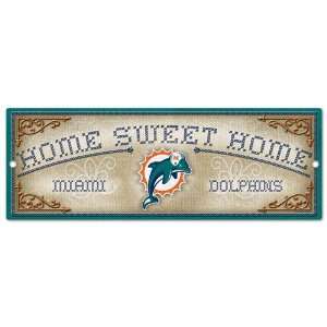  NFL Miami Dolphins Sign   Wood Home Style Sports 