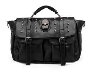 Faux Leather Skull Purse Shoulder Messenger Bag Handbag Tote Satchel 