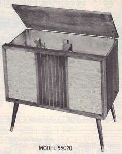 1962 SYLVANIA Y55C20 PHONOGRAPH RADIO SERVICE MANUAL  