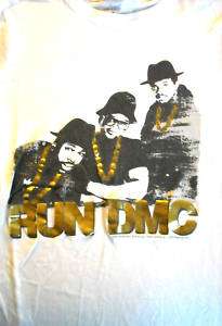 RUN DMC T shirt juniors large Hollis Queens rap hip hop  