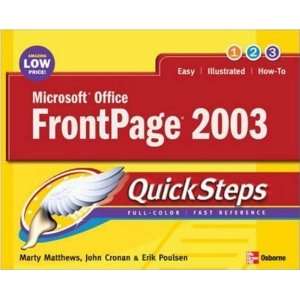  Microsoft Office FrontPage 2003 QuickSteps  N/A  Books
