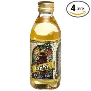 Gem Extra Light Olive Oil, 17 Ounce Pet Bottles (Pack of 4)