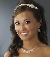   Bridal Tiara Silver Headband prom gown wedding dress veil 8262s  