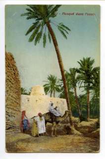 ANTIQUE ISLAMIC MOSQUE IN THE OASIS REPRO POSTCARD *  