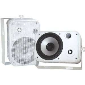    6.5 Indoor/Outdoor Waterproof Speakers   White Electronics