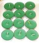 LOT OF 12 COCONUT LIME HAND CRAFTED TEA LIGHTS