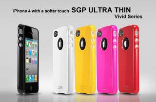 SGP Ultra Thin Case [Vivid] iPhone 4   Dante Red  