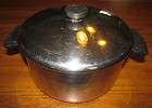 VTG REVERE WARE 4.5 Quart Copper Clad Bottom Stock Pot Pan Stainless 