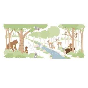  Forest Friends Paint By Number Wall Mural 