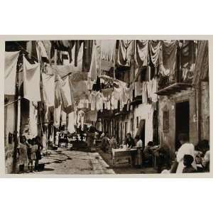  1926 Laundry Wash Line Palermo Sicily Sicilia VERY NICE 