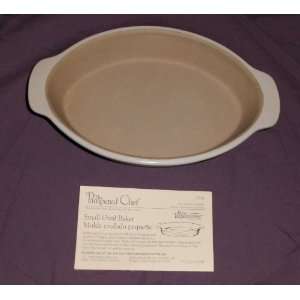 Pampered Chef  New Traditions  Stoneware Small Oval Baker   2 cup 