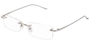 Silver Specs Rimless Eyeglasses thin Optical Spectacles Eyewear Frames 