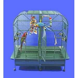 Stainless Steel Double Macaw Bird Cage 64x32   