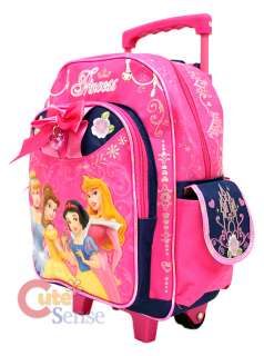 Disney Princess Roller Backpack Rolling Bag Pink M 12  