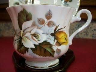 England Yellow Rose Bone China Tea Cup & Saucer Set  