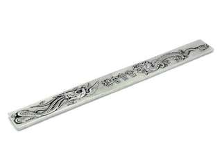 Dragon and Phoenix Silver Ruler Paperweight  