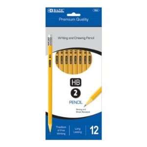  New   BAZIC #2 Premium Yellow Pencil (12/Pack) Case Pack 