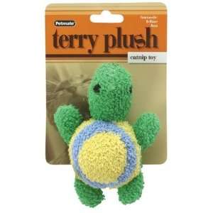   0350633 Aspen Pets Terry Plush Catnip Turtle Cat Toy