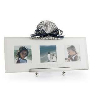  Beach Shell Beveled Glass Triple 2 x 2 Frame