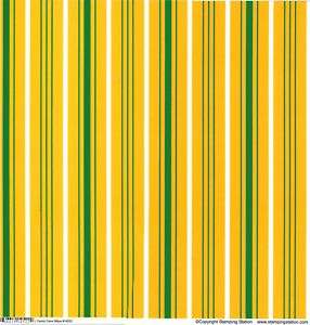 Green Gold and White Candy Cane Stripe Scrapbook Paper  
