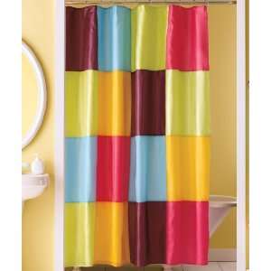  Colorful Purple Pink Yellow Green Shower Curtain