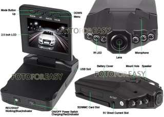 Vehicle Car DVR Recorder Camera Road Safety Guard 2.5 TFT LCD Screen 