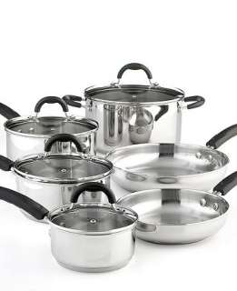   Stewart Collection 10 Piece Stainless Steel Cookware Set New NIB BNIB