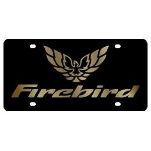   Firebird License Plate INCLUDES FREE DURABLE CLEAR PLASTIC SHIELD
