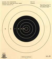 100 B 16 B NRA 25 Yd Slow Fire Pistol Shooting Targets  