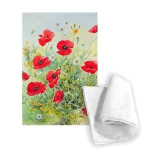  Poppies and Mayweed by John Gubbins   Tea Towel 100% 