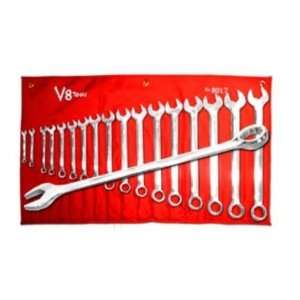 com V8 Tools Inc VT9017 17 Piece SAE Standard Length Combo Wrench Set 