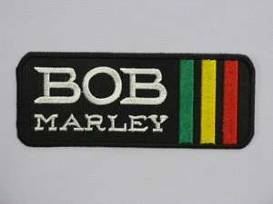 BOB MARLEY REGGAE RASTA Logo Hotfix Iron On Patch  