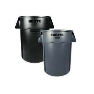  Waste Container,w/ Venting Channels/Handles,44 Gallon,Gray 