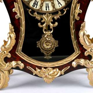 New Rococo Desk Shelf Clock Anitque Reproduction Chiming Mantle Clock 