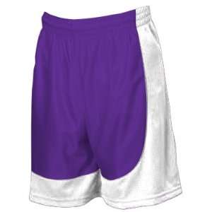  Dazzle Cloth 7 Inseam Swoosh Basketball Shorts 22 PURPLE 