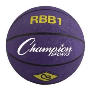    Champion Sports Rubber Basketball   Purple