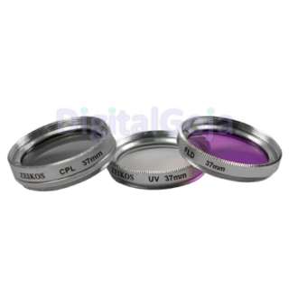  telephoto + UV PL FLD lens filter kit 37mm f/ Sony HDR CX130 CX160