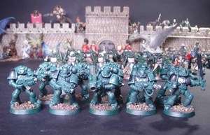 Warhammer 40K Space Marines Ultramarines Tactical Squad Lot Of 10 