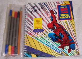 SPIDER MAN ~ HOW TO DRAW HEROES BOOK SIGNED JOHN ROMITA  