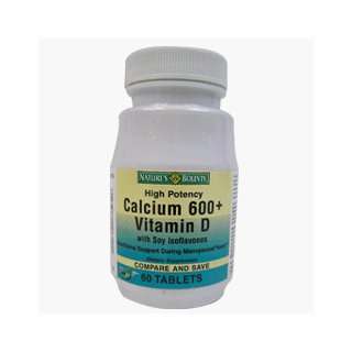  Calcium 600 Vitamin D Tablets, NatureS Bounty 60 Health 