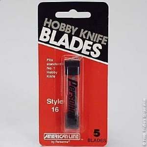 American Safety Razor #66 0516 5PK #16 Hobby Blade