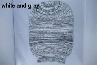 Fashion Mens Knit Warm Stripe Waves Beanie Hat New  