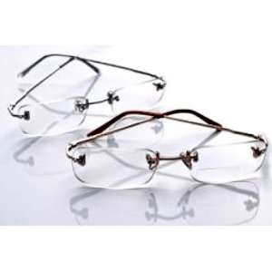  Contemporary Rimless Clear Bifocal