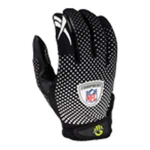  Reebok Fade Football Receiver/Running Back Gloves BLACK 