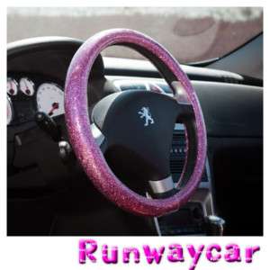 Runwaycar Bling Pink Steering wheel cover Size  L   