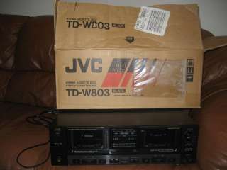 JVC TD W803 Stereo Dual Cassette Deck Hi Fi Audio  
