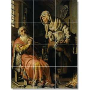  Rembrandt People Shower Tile Mural 7  18x24 using (12 