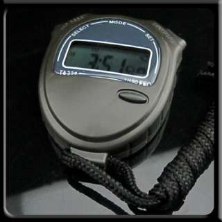   Chronograph Digital Timer Stopwatch Sport Counter 1 Button Battery